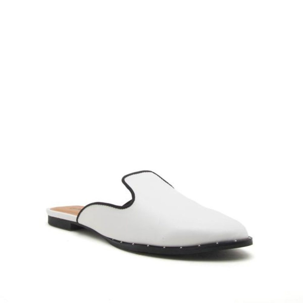 Qupid Studded Mule Slides